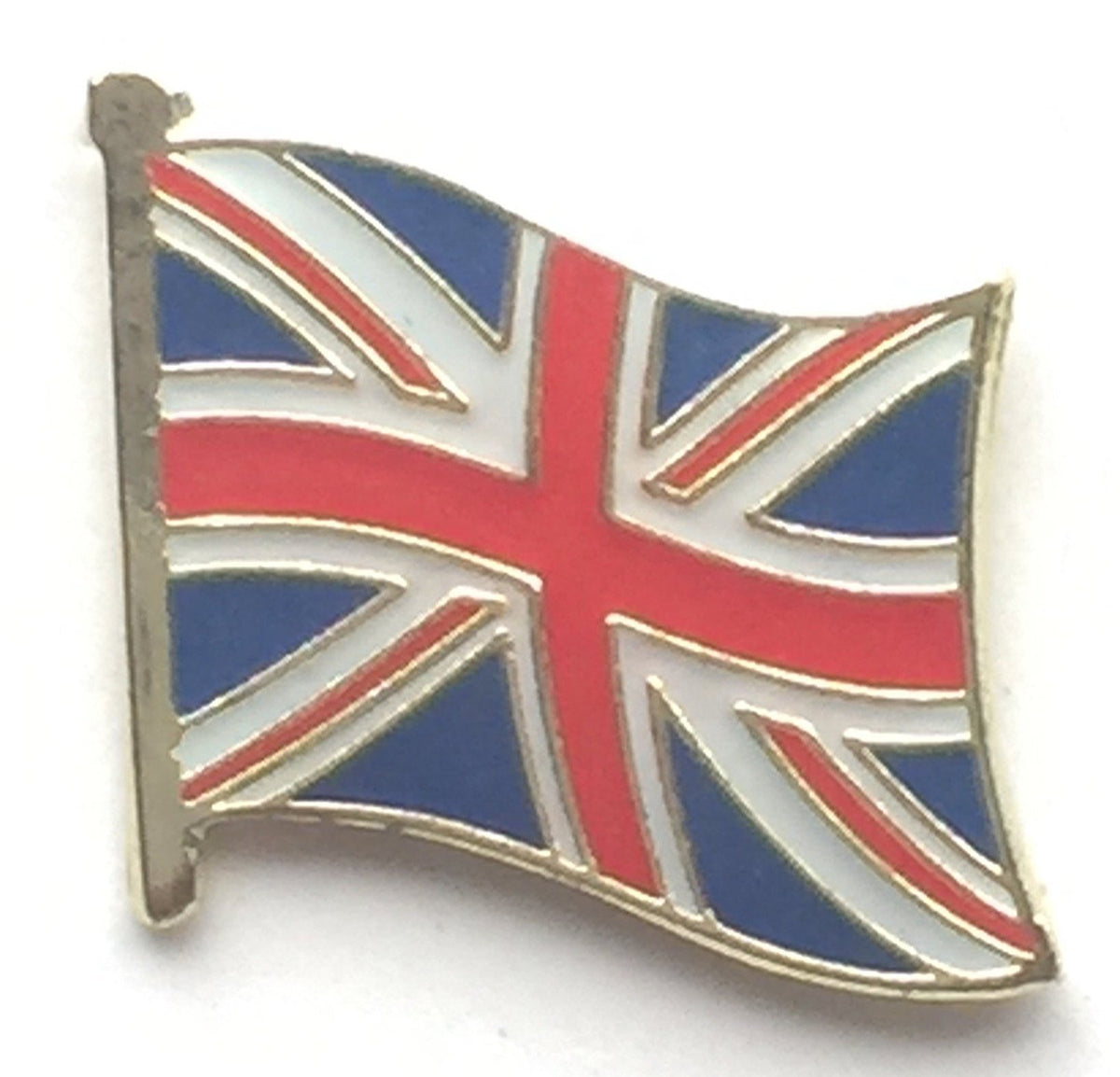 Union Jack Waving Flag Great Britain Quality enamel lapel pin badge - Army 1157 Kit Veterans Owned Business