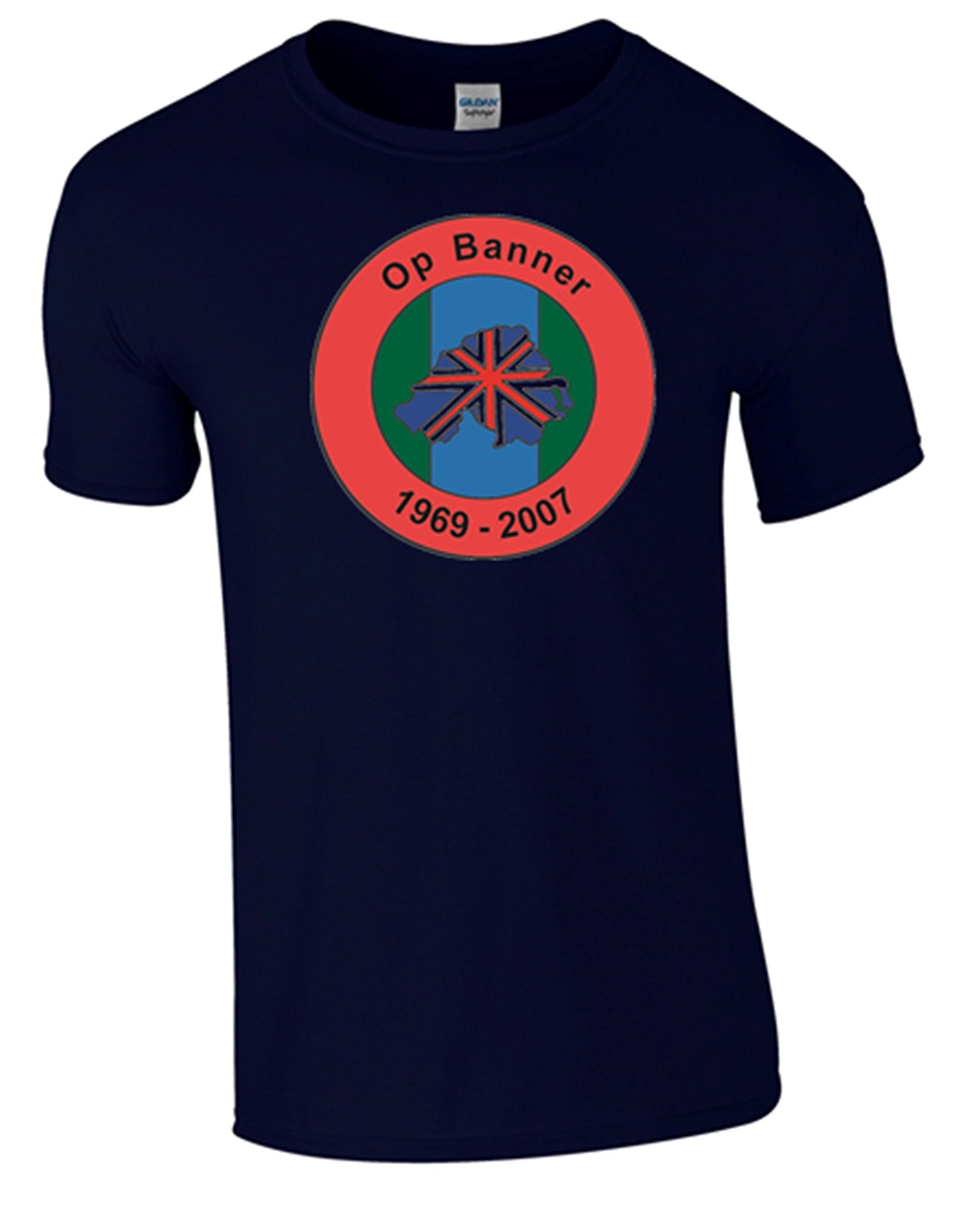 Northern Ireland Ops Banner T-Shirt (XL, Blue) - Army 1157 kit Army 1157 Kit