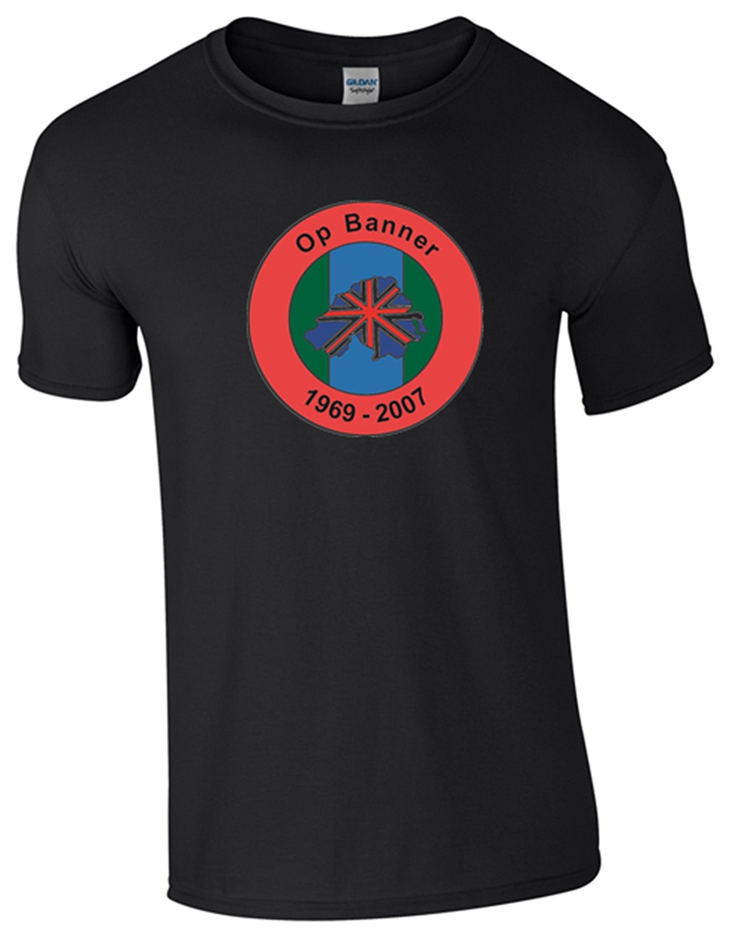 Northern Ireland Ops Banner T-Shirt (L, Black) - Army 1157 kit Army 1157 Kit