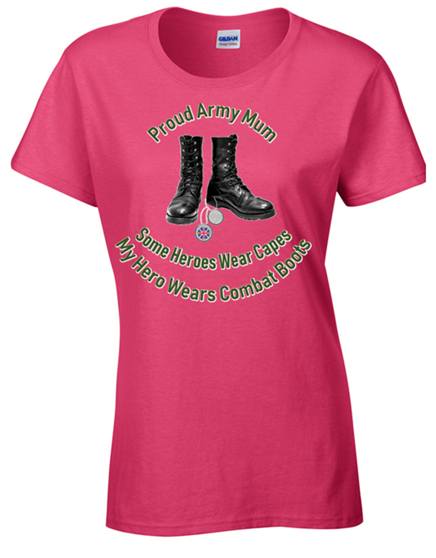 Proud Army Mum T-Shirt - Army 1157 Kit Veterans Owned Business