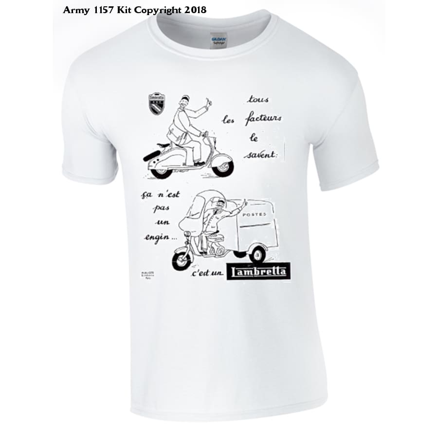 Lambretta French T-Shirt - Army 1157 Kit Veterans Owned Business