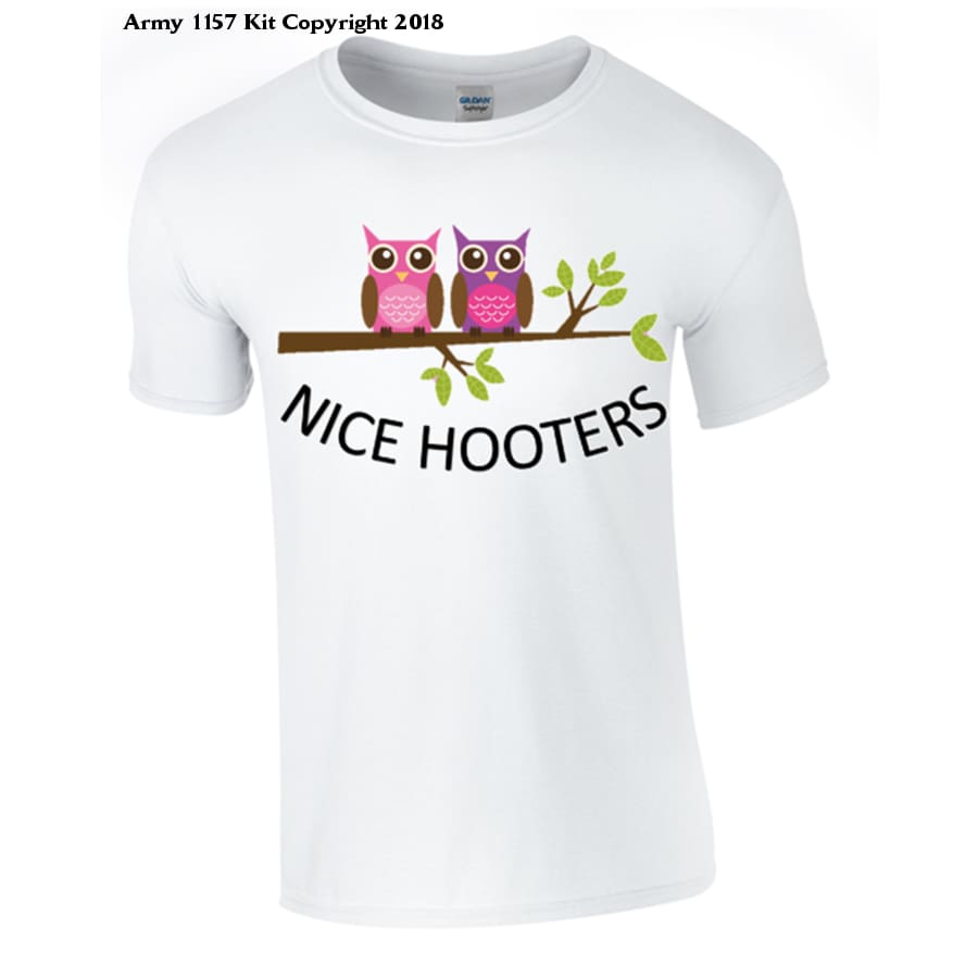 Nice Hooters T-Shirt - Army 1157 Kit Veterans Owned Business