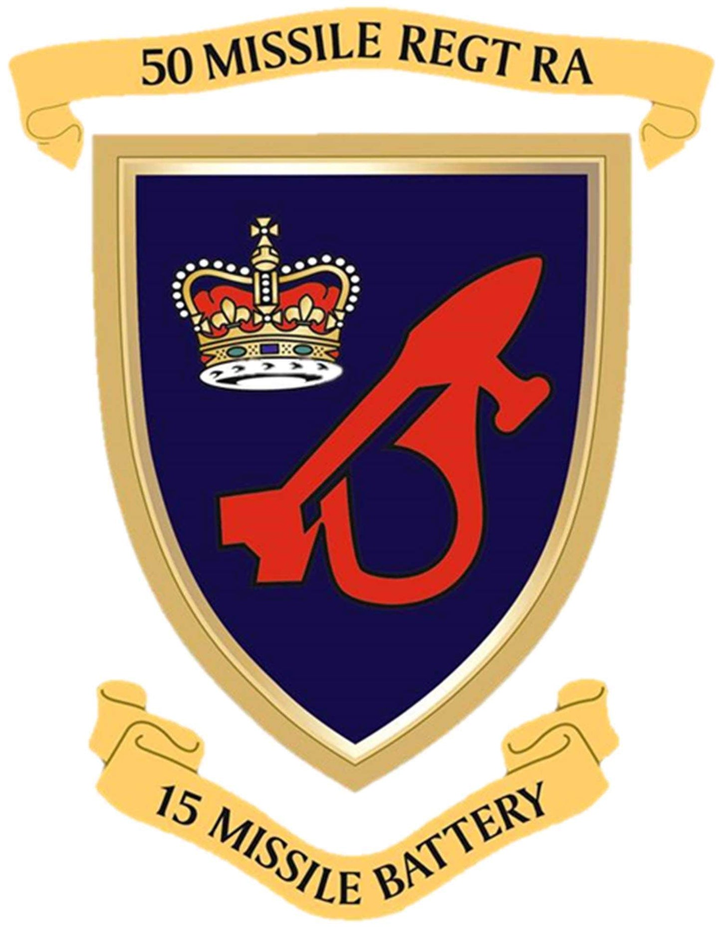 Army 1157 Kit Ministry of Defence T-Shirt 50 Missile Regiment with 15 Battery RA Logo on - Army 1157 kit Army 1157 Kit