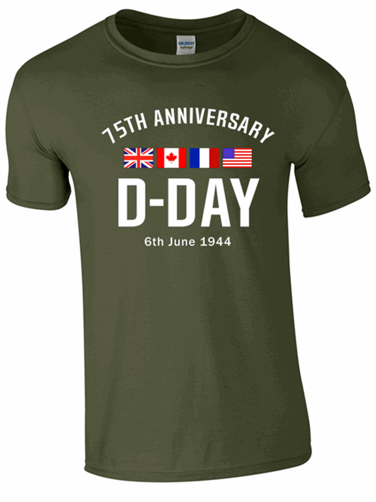 D-Day 75th Anniversary T-Shirt - Army 1157 Kit  Veterans Owned Business