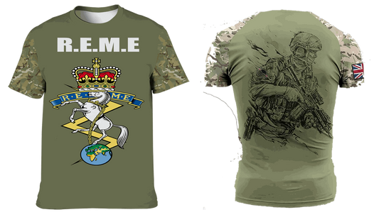 Army 1157 Kit REME Double Printed T Shirt 2023
