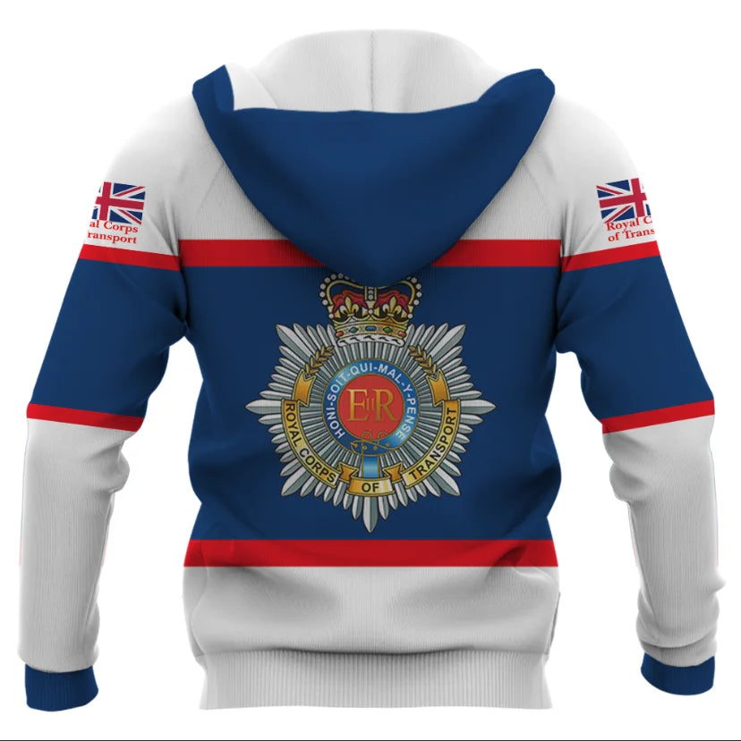 Royal Corps of Transport (RCT) Double Printed Zipper Hoodie new for 2024