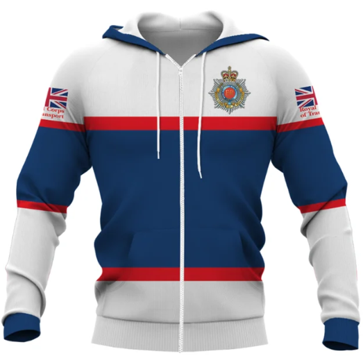Royal Corps of Transport (RCT) Double Printed Zipper Hoodie new for 2024