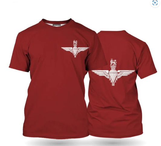 Parachute Regiment Double Printed T Shirt new for 2024