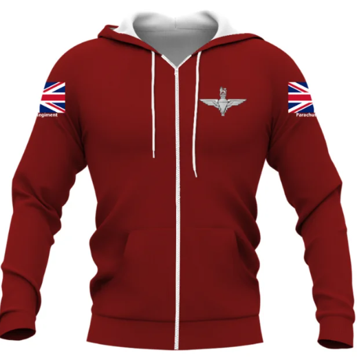 Parachute Regiment Double Printed Zipper Hoodie new for 2024