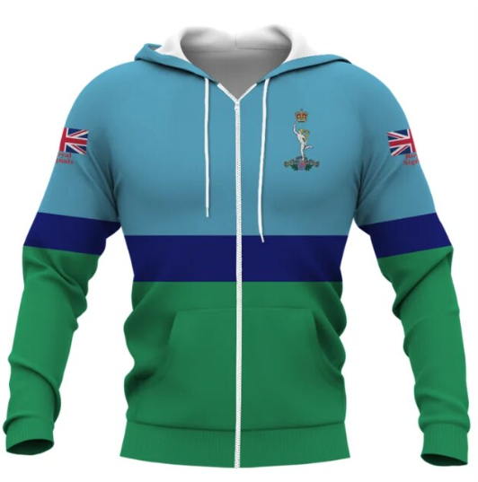Royal Signals Double Printed Zipper Hoodie new for 2024