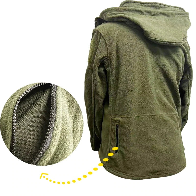 Fleece Tactical Jacket Green