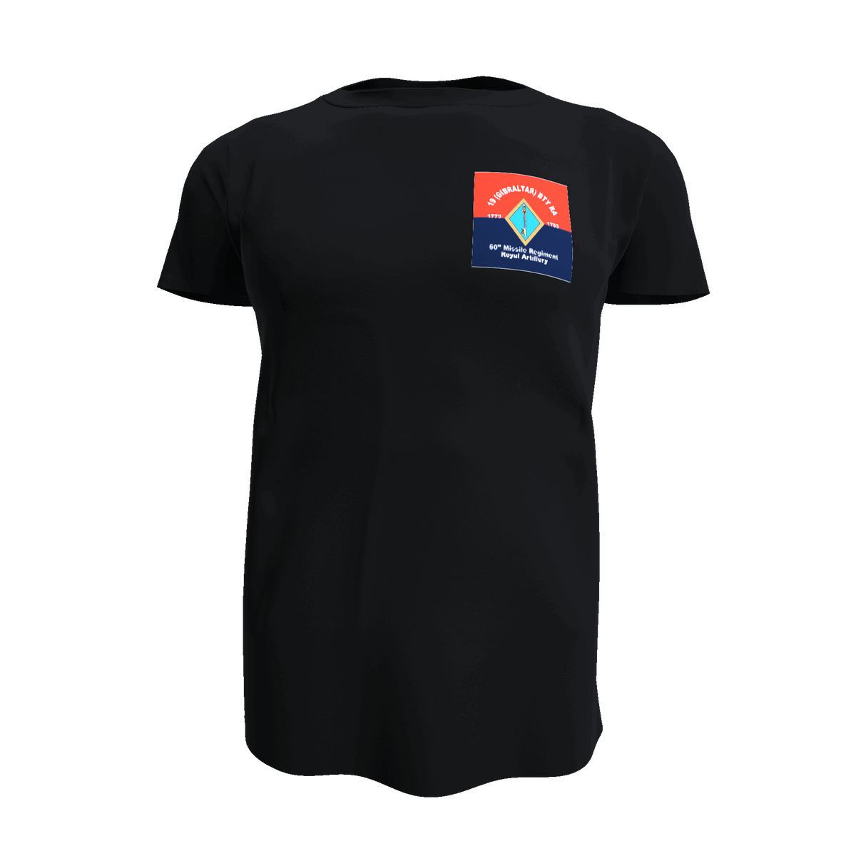 19 Missile Battery RA T shirt - Army 1157 kit Black / XL 50 Missile Regiment RA