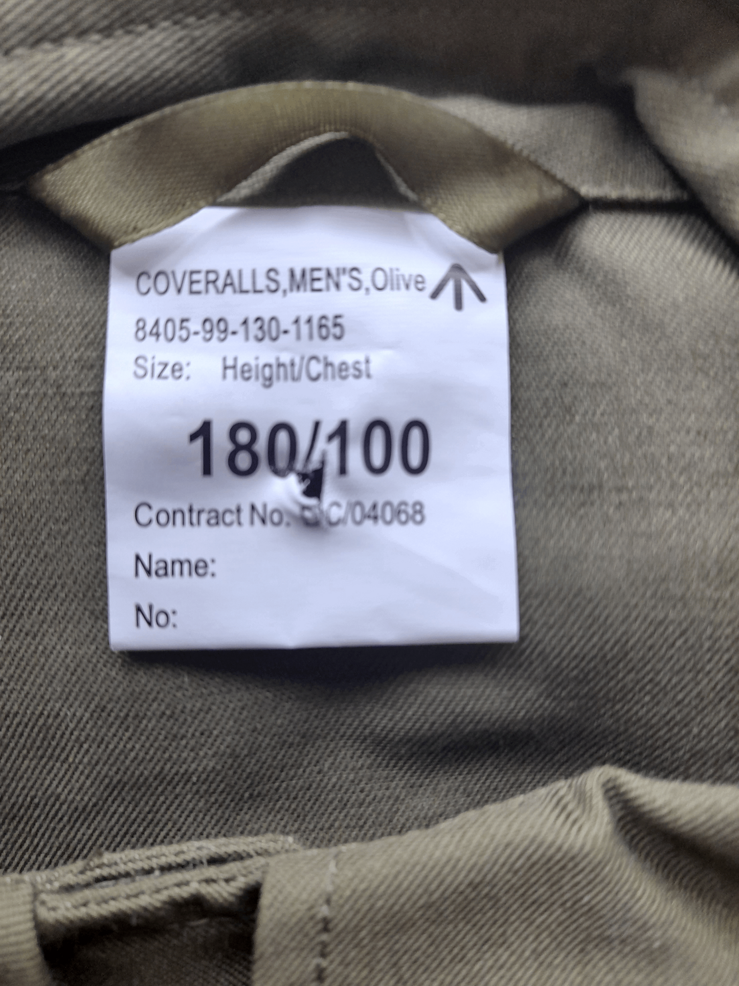 Genuine Army Coveralls New - Army 1157 kit Army 1157 kit