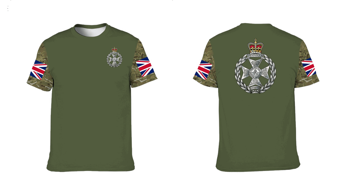 Double Printed T-Shirt Royal Green Jackets new 2023