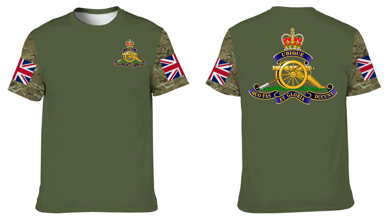 Double Printed T-Shirt Royal Artillery new 2023