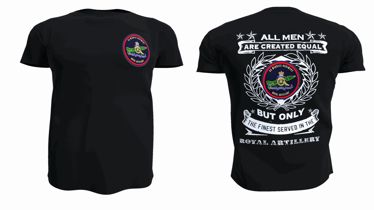 24 Missile Regiment RA - Army 1157 kit S / Front and Back 50 Missile Regiment RA