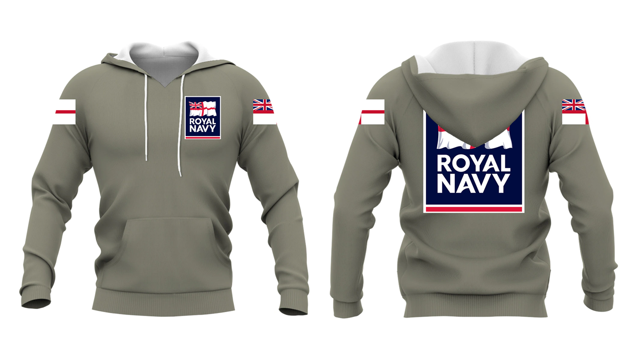 Royal Navy Double Printed Hoodie new for 2024