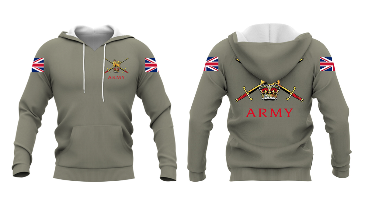 Army Double Printed Hoodie new for 2024