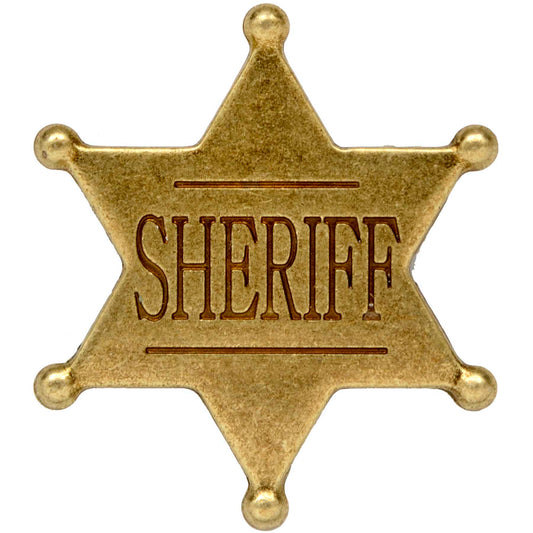 Six Point Ball Tipped Sheriff Badge
