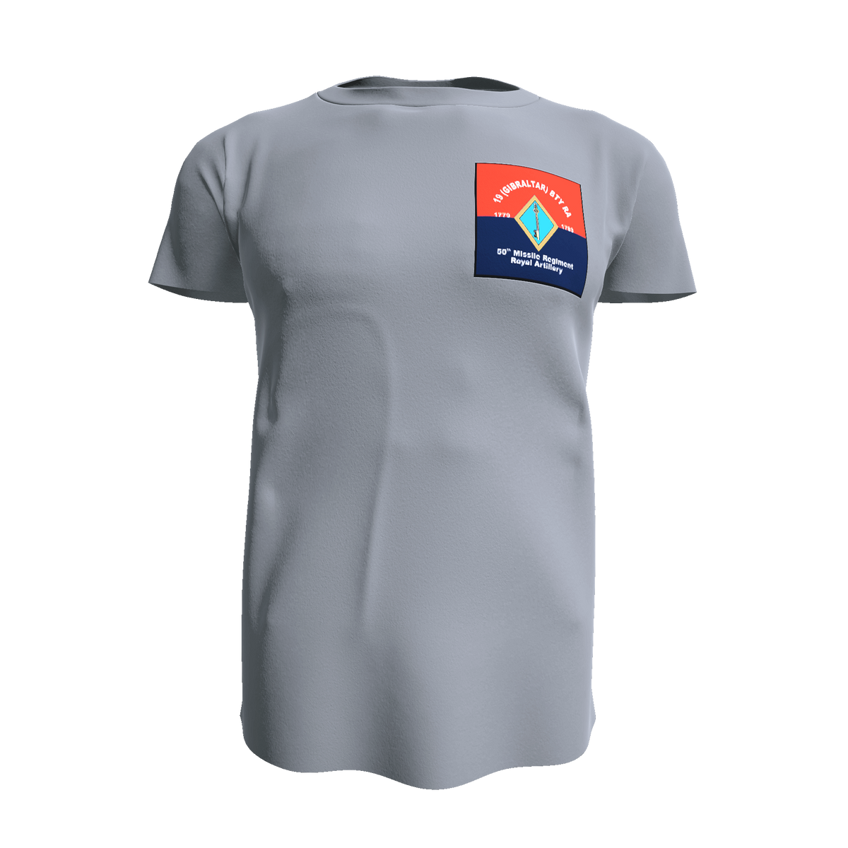 19 Missile Battery RA T shirt - Army 1157 kit Grey / S 50 Missile Regiment RA