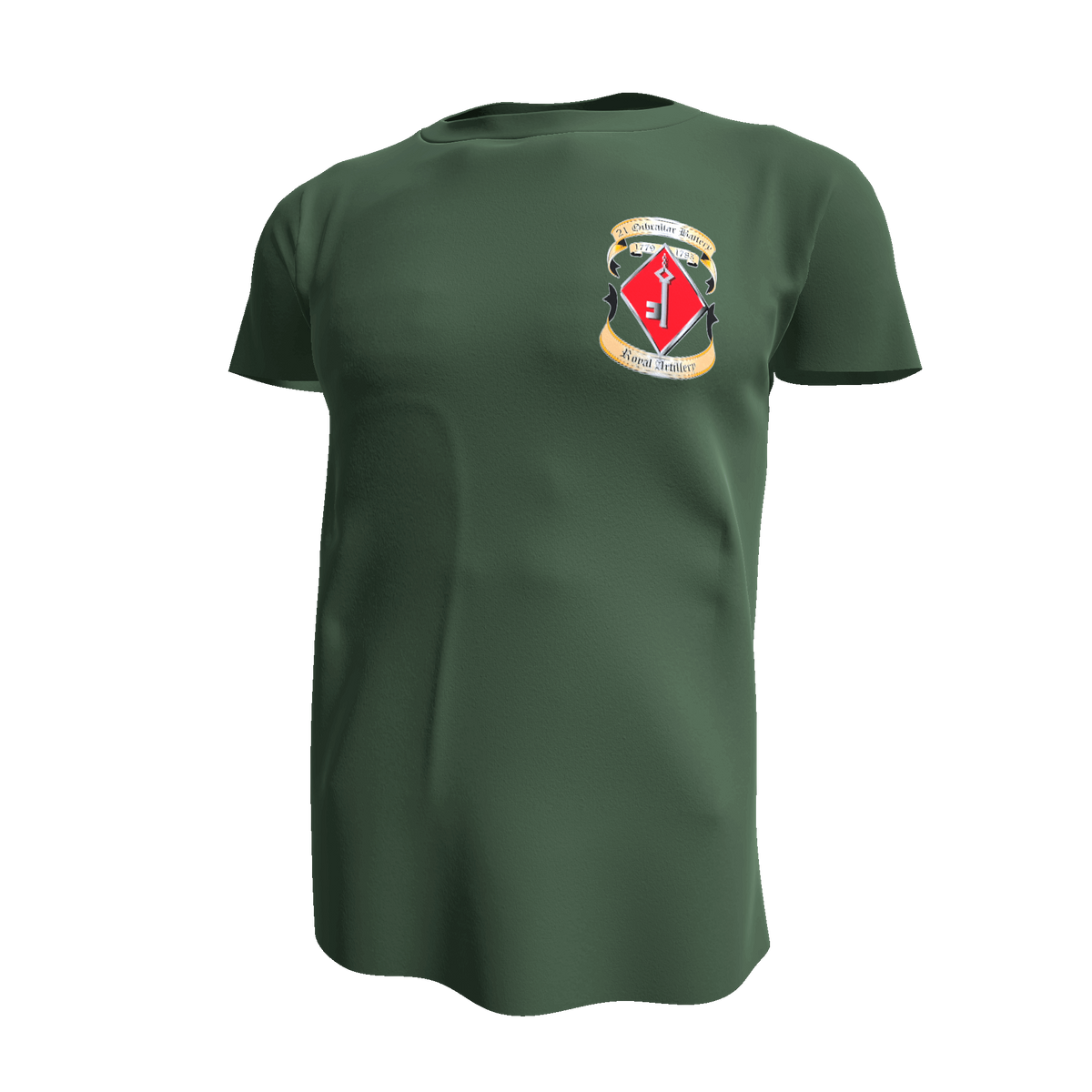 21 Battery T Shirt - Army 1157 kit S / Green 50 Missile Regiment RA