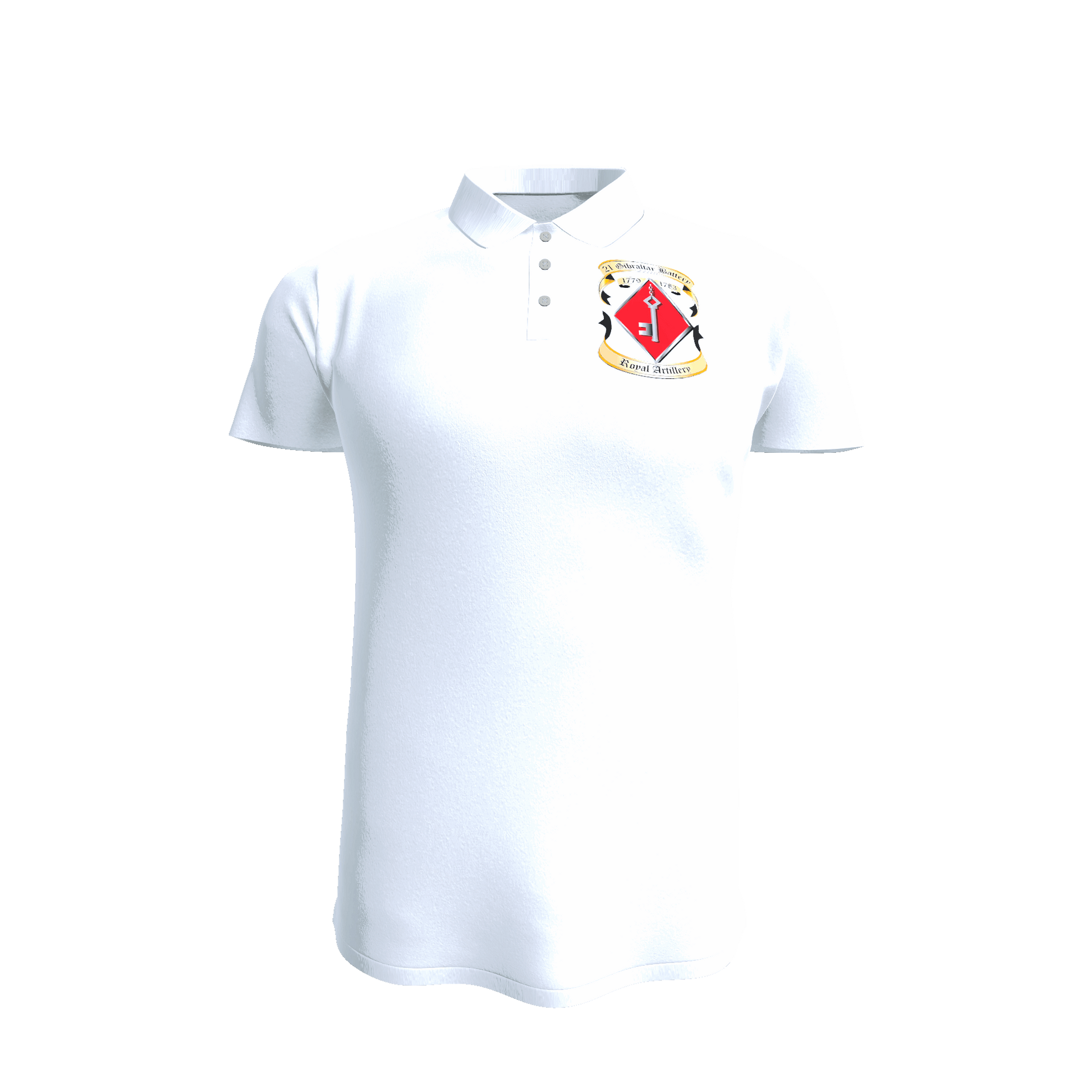 21 Battery Polo - Army 1157 kit S / White 50 Missile Regiment RA