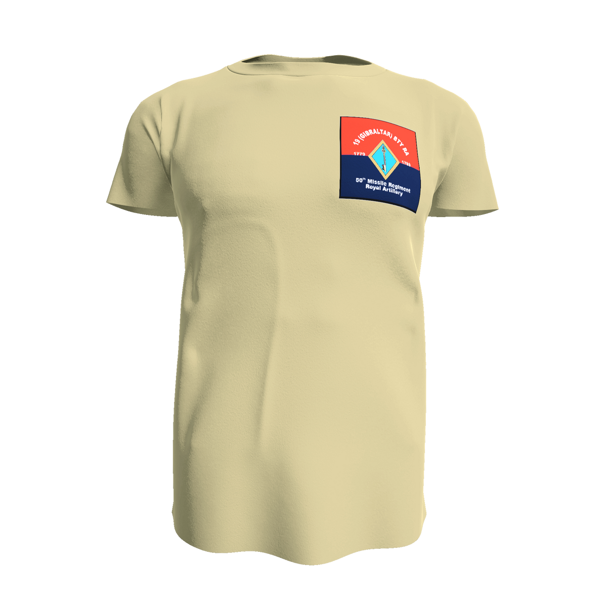 19 Missile Battery RA T shirt - Army 1157 kit Sand / L 50 Missile Regiment RA