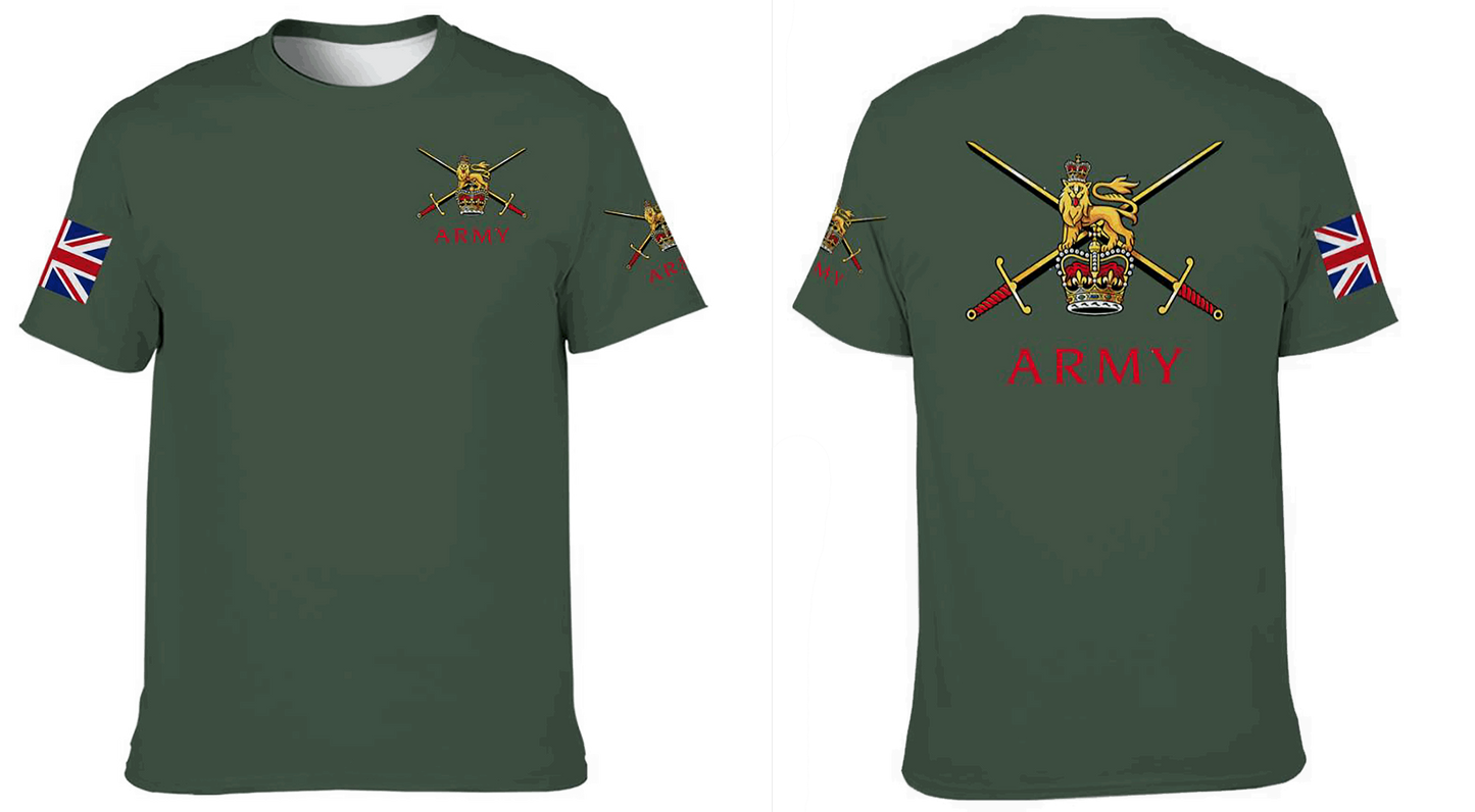 British Army Double Printed T-Shirt new 2023