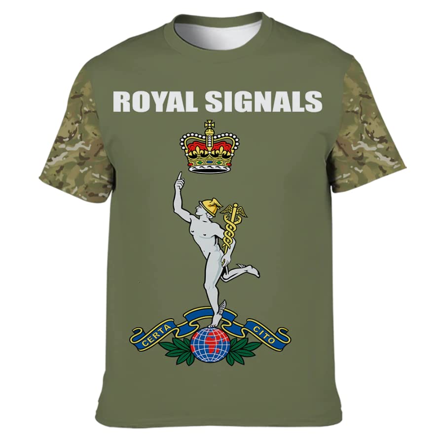 Army 1157 Kit Royal Signals Double Printed T Shirt 2023