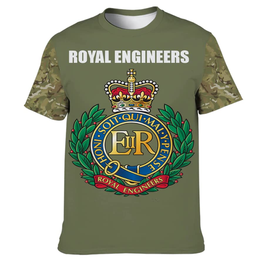 Army 1157 Kit Royal Engineers Double Printed T Shirt 2023