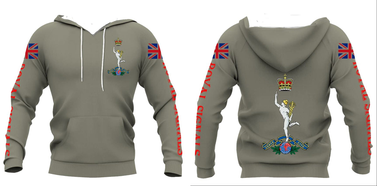 Army 1157 Kit Royal Signals Double Printed Hoodie 2023