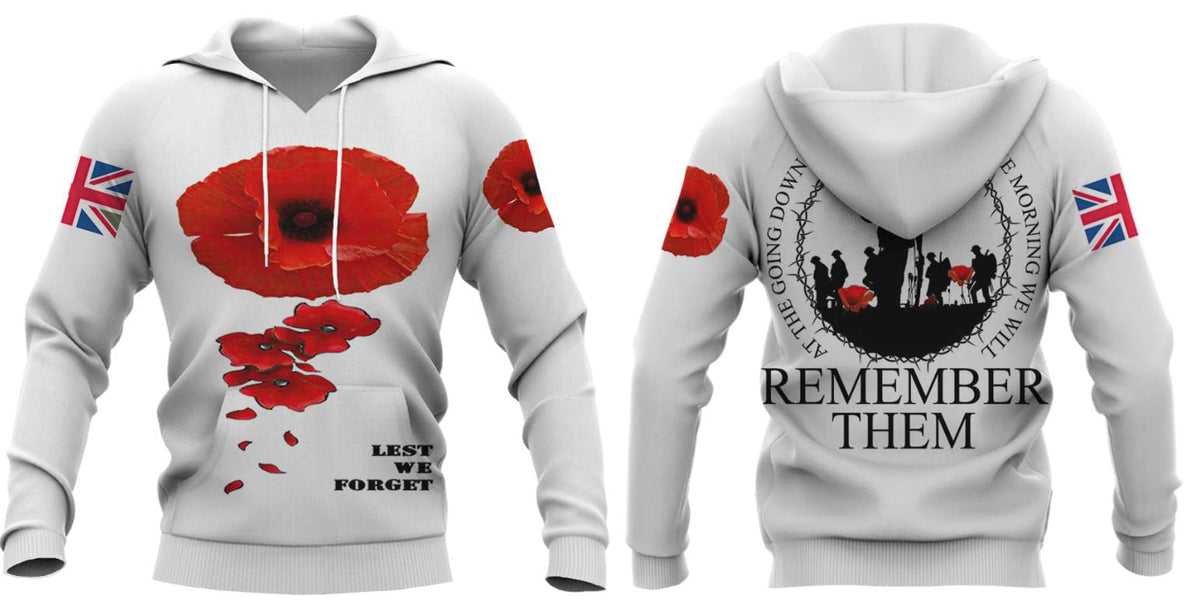 Army 1157 Kit Lest we forget Double Printed Hoodie 2023