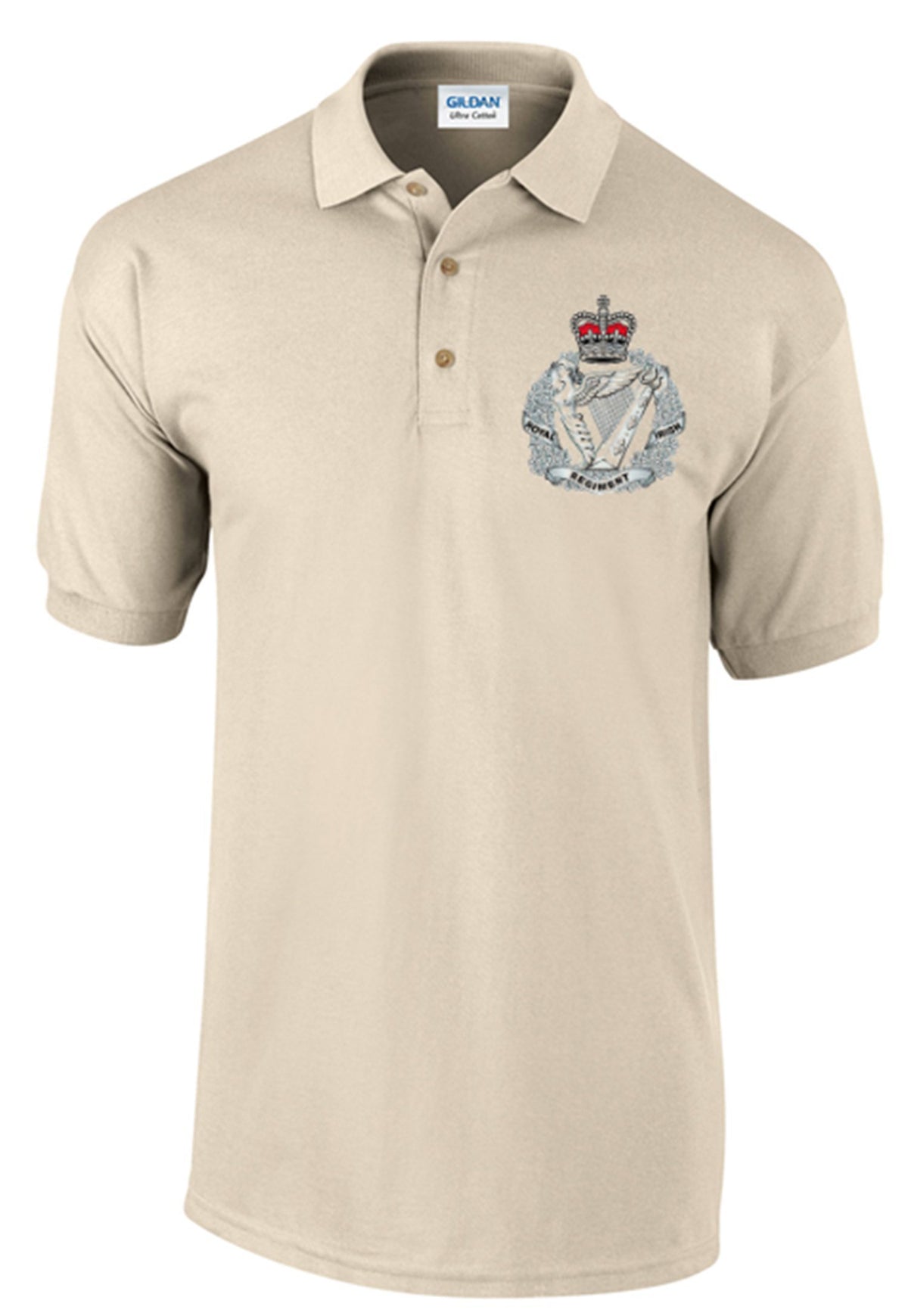 Bear Essentials Clothing. Royal Irish Rangers Polo Shirt - Army 1157 kit Sand / S Army 1157 Kit