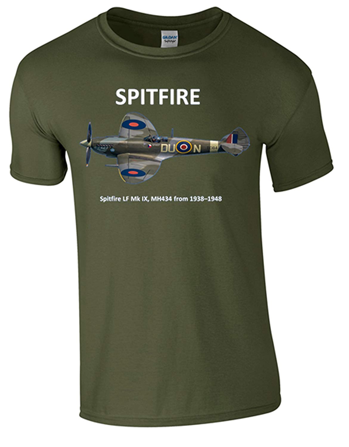 Spitfire T-Shirt - Army 1157 kit Green / S Army 1157 Kit Veterans Owned Business
