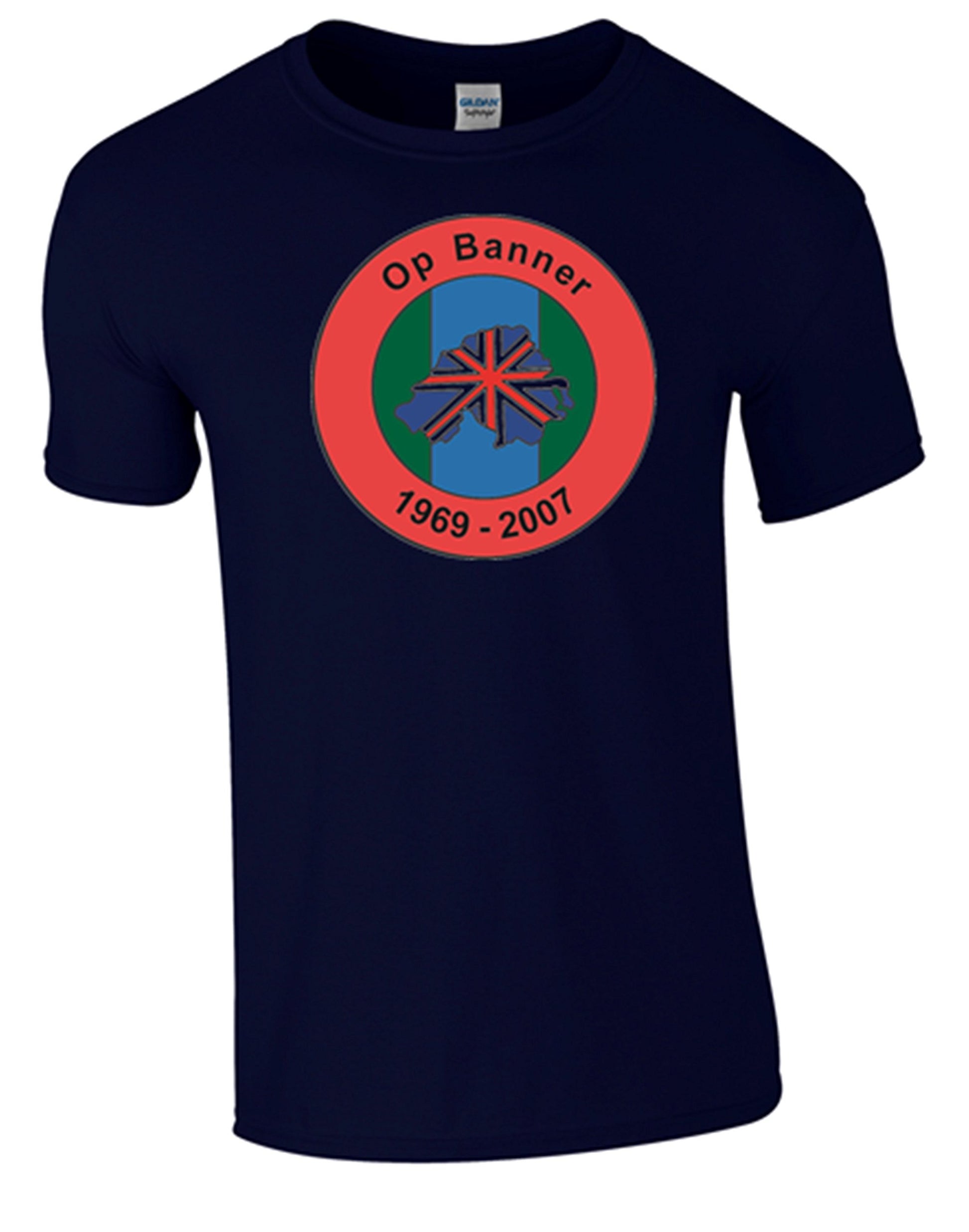 Northern Ireland Ops Banner T-Shirt (XL, Blue) - Army 1157 kit Army 1157 Kit