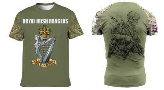 Royal Irish Rangers Double Printed T-Shirt new for 2023