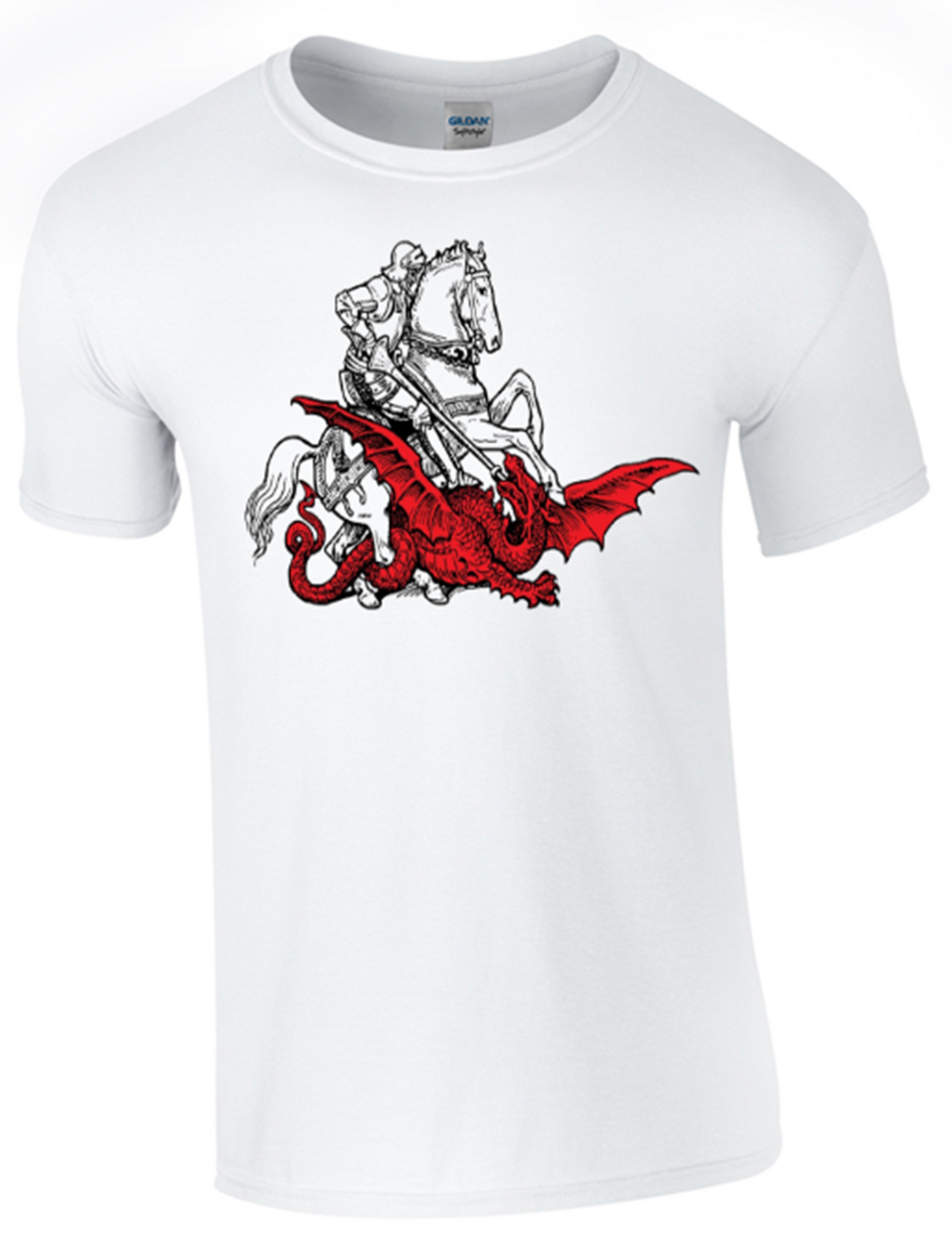 St George's Day Dragon Slaying T-Shirt Printed DTG (Direct to Garment) for a Permanent Finish. - Army 1157 Kit  Veterans Owned Business