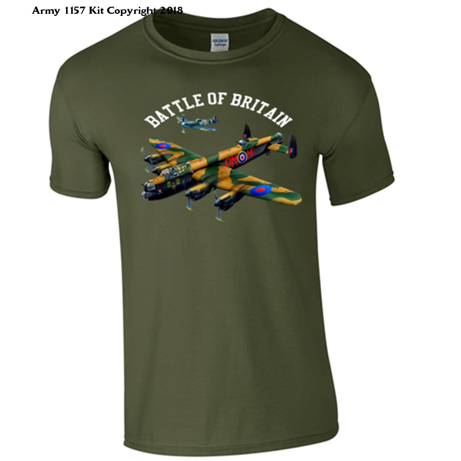 Battle of Britain T-Shirt - Army 1157 kit S / Green Army 1157 Kit Veterans Owned Business