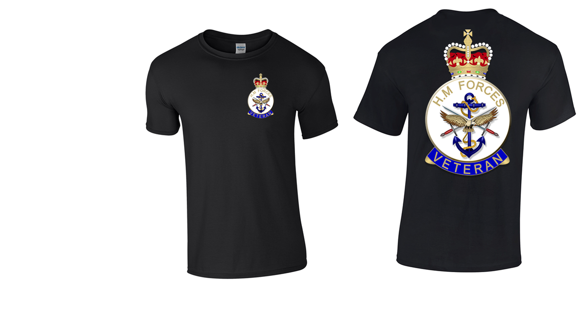 Veteran  T-Shirt Print Front and Back
