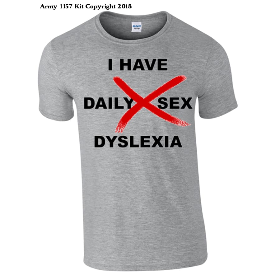 Dyslexia T´-Shirt - Army 1157 Kit  Veterans Owned Business