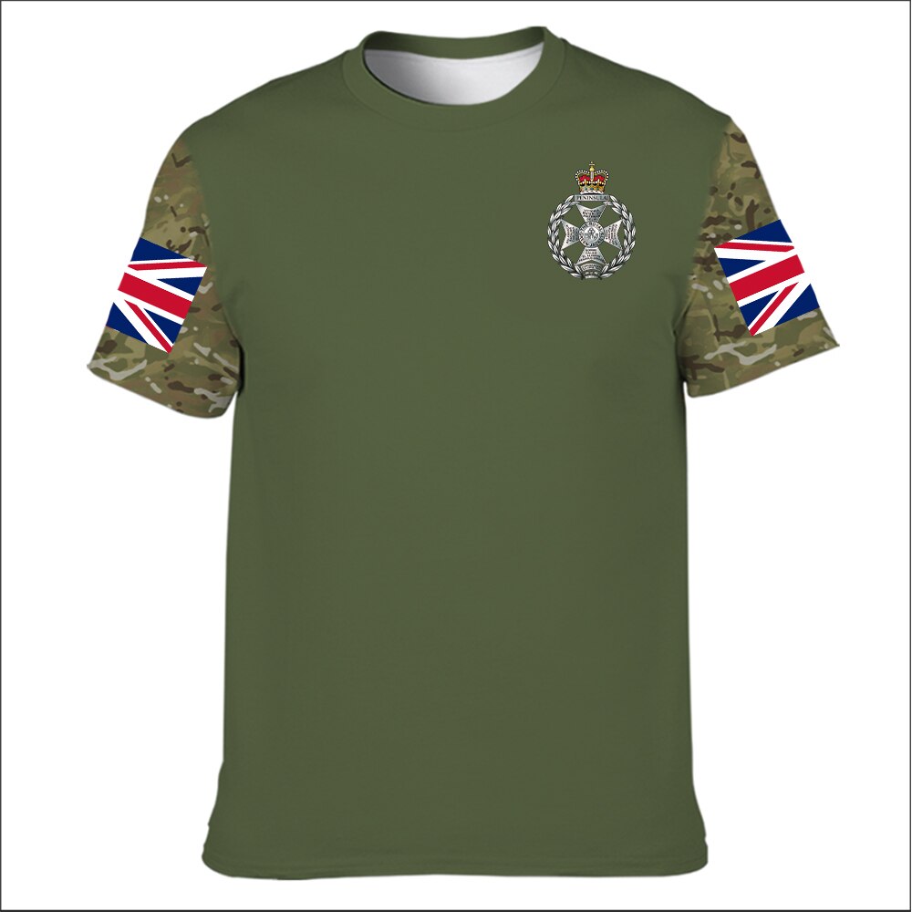 Double Printed T-Shirt Royal Green Jackets new 2023