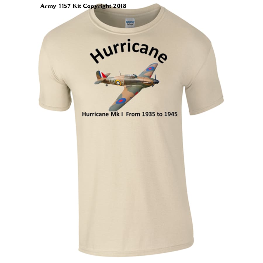Hawker Hurricane T-Shirt - Army 1157 Kit  Veterans Owned Business