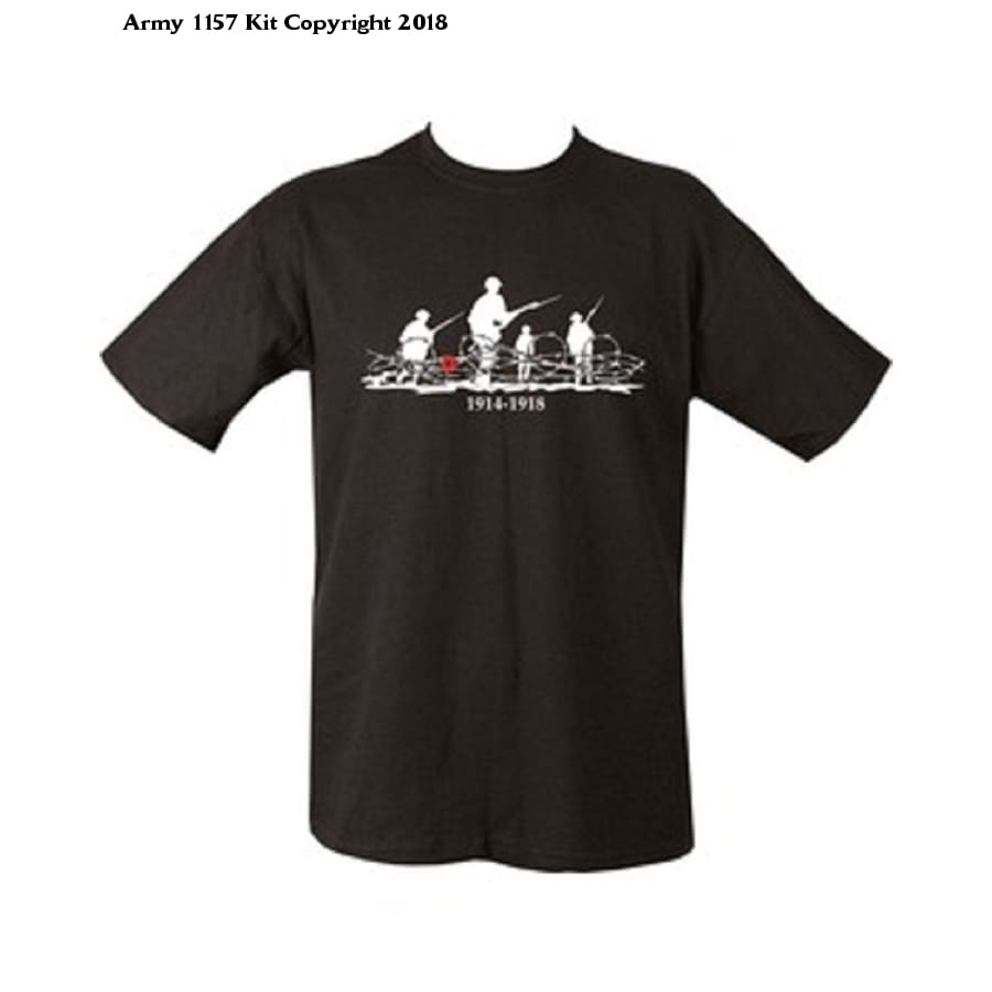 Mens Cotton Army Print Combat Printed Military T-shirt Tshirt WW1 World War 1 1914-1918 - Army 1157 Kit  Veterans Owned Business