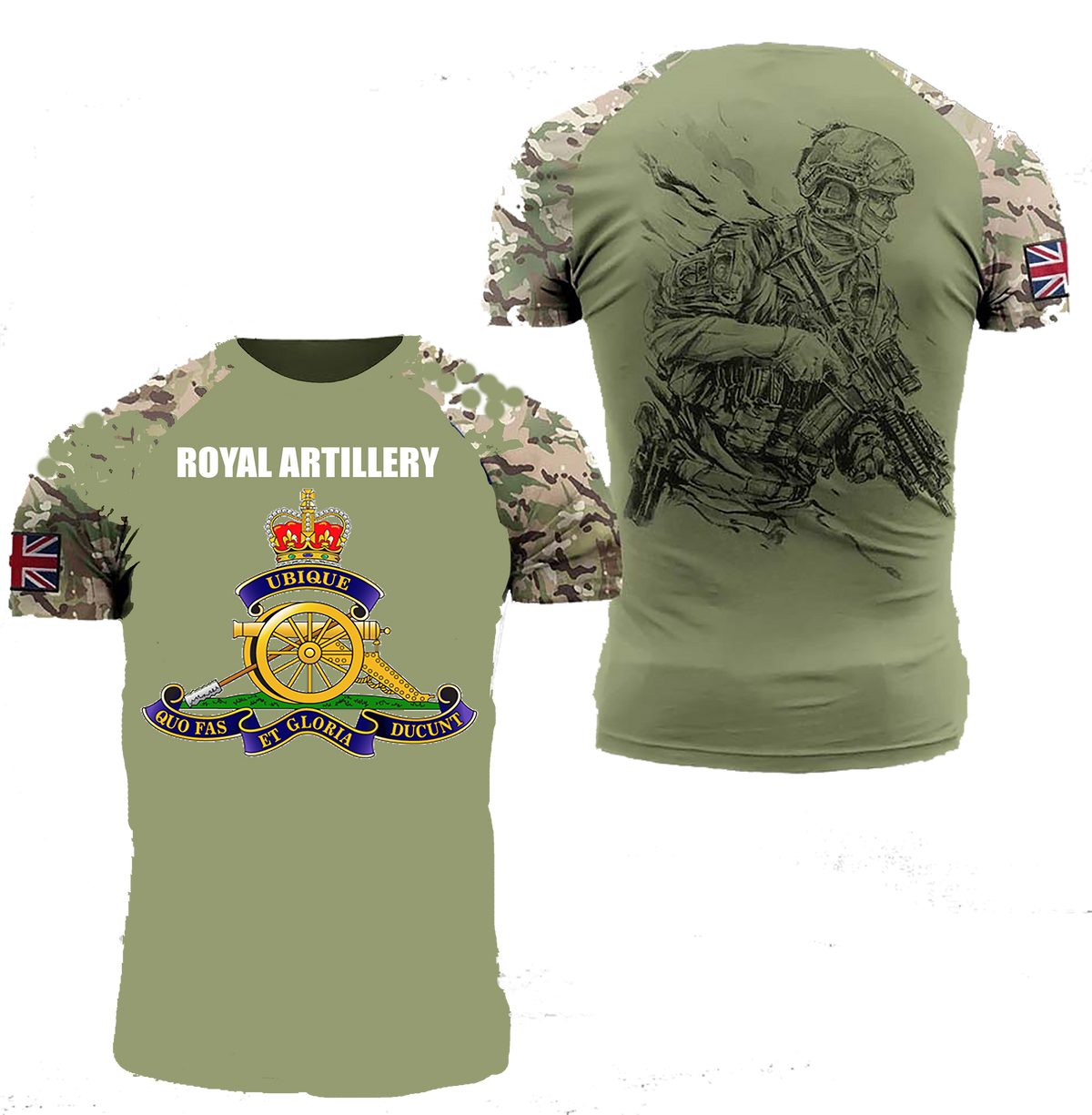 Royal Artillery Double Printed T-Shirt new 2023 - Army 1157 kit Army 1157 Kit