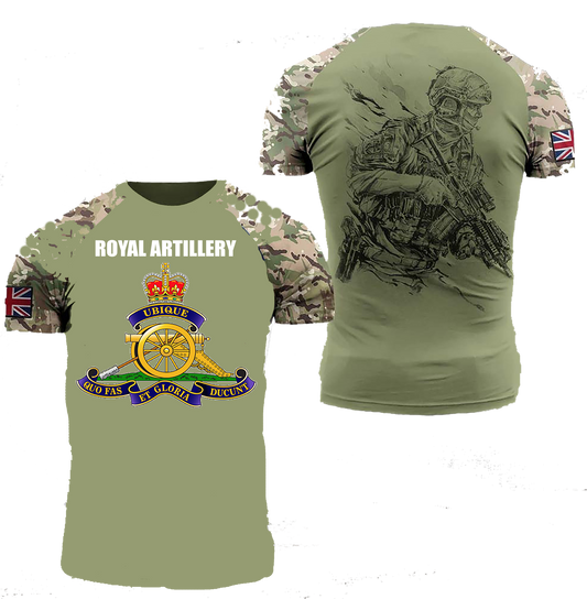 Royal Artillery Double Printed T-Shirt new 2023 - Army 1157 kit Army 1157 Kit