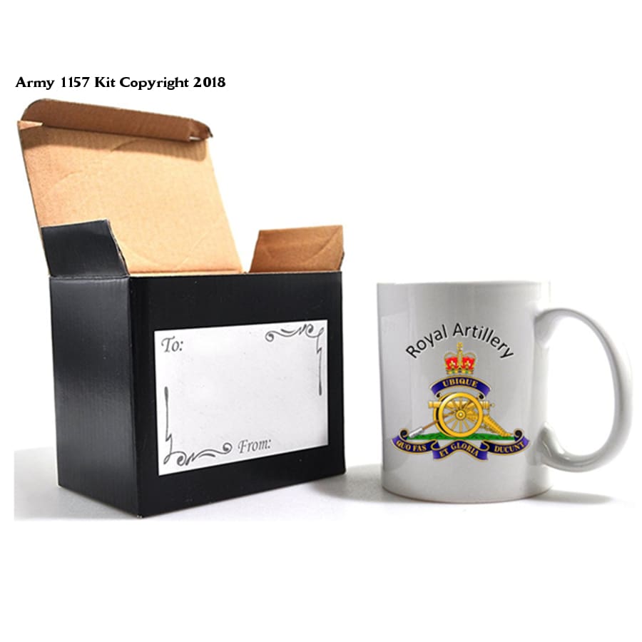 Royal Artillery mug and gift box set Official MOD Approved Merchandise - Army 1157 Kit  Veterans Owned Business