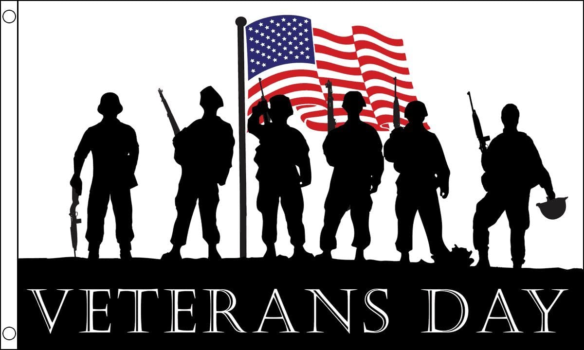 Veterans Day Flag 5ft x 3ft