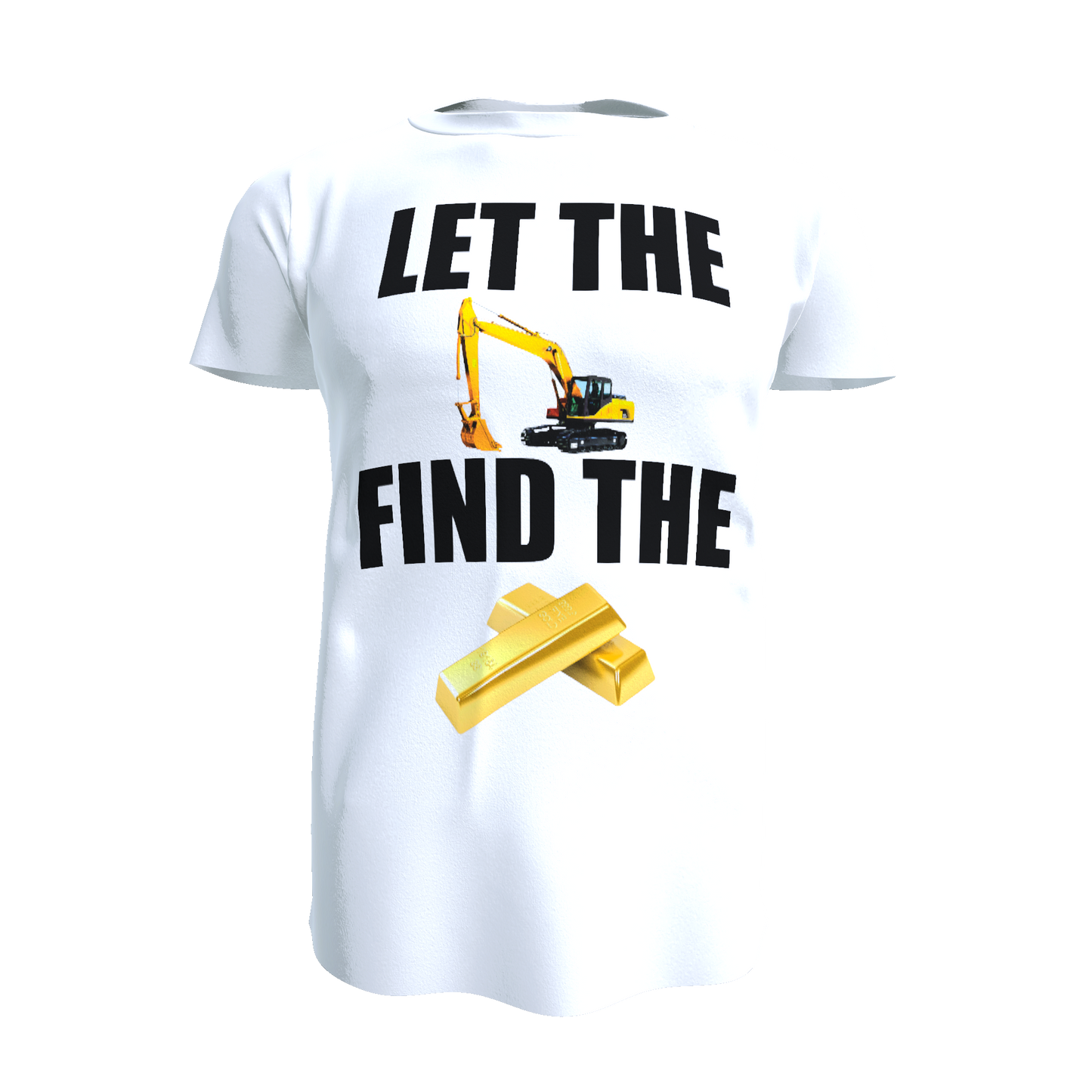 Gold Digger in White up to 5XL